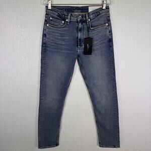 Rag & Bone Jeans Mens 31 X 30 Ramsey Fit 2 Slim Tapered Loopback Denim Blue NEW